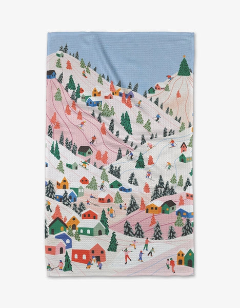 Winter Scene Tea Towel