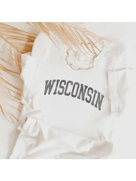 Vintage White Wisconsin T-Shirt