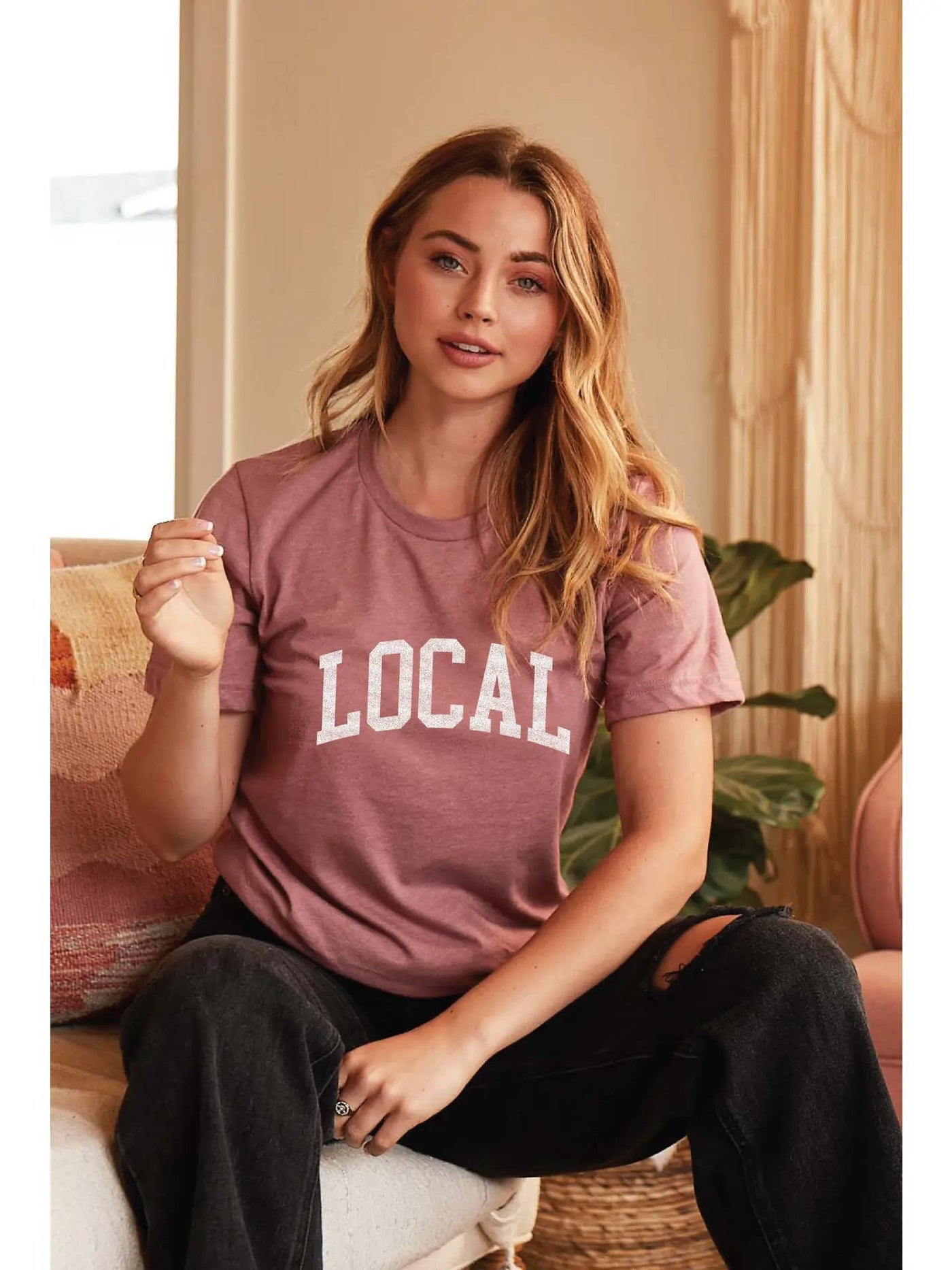 Heather Mauve Local T-shirt