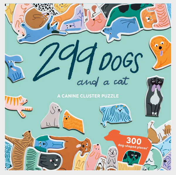 299 Dogs (and a Cat) 300 Piece Cluster Puzzle