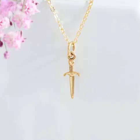 Bronze Mini Sword Necklace