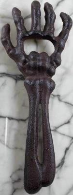 Cast Iron Skeleton Arm Bottle Opener