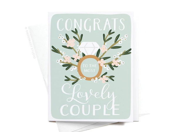 Congrats To The Most Lovely Couple Card