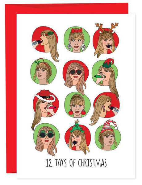 Twelve Tays of Christmas Greeting Card