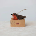 Handmade Wool Felt Robin Ornament