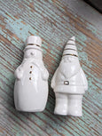 Santa and Snowman Salt and Pepper Shaker Set