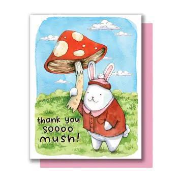 Thank You So Mush Mushroom Thanks Card