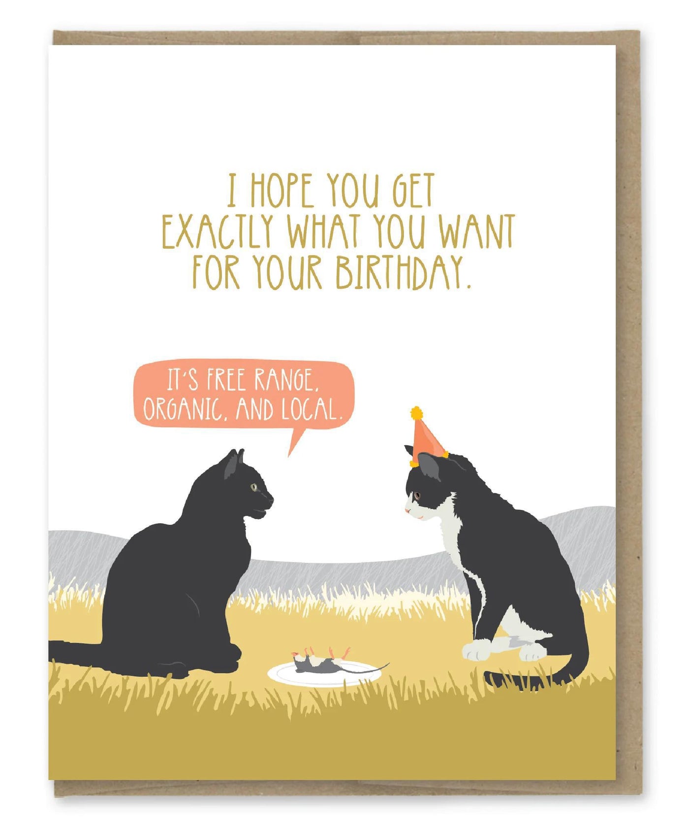 Organic Mouse Birthday Card