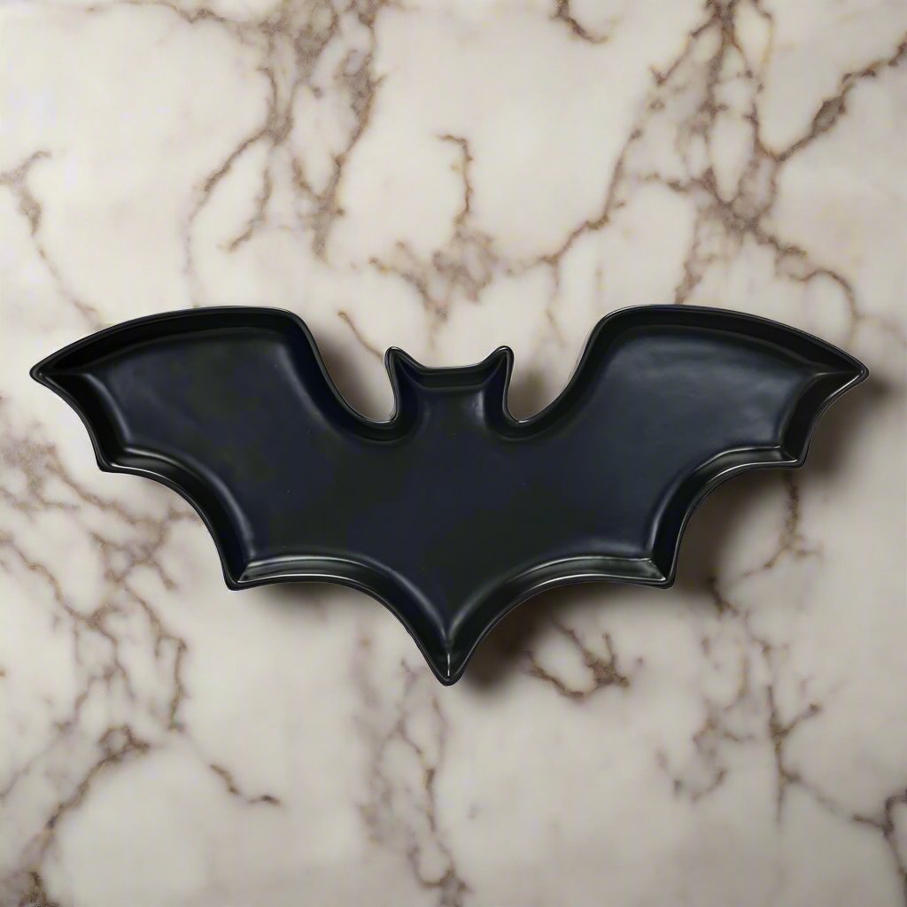 Stoneware Bat Shaped Dish