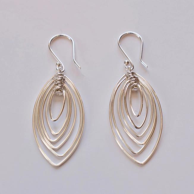 Spinning Oval Earrings