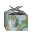 Paper Gift Box with Holiday Pattern