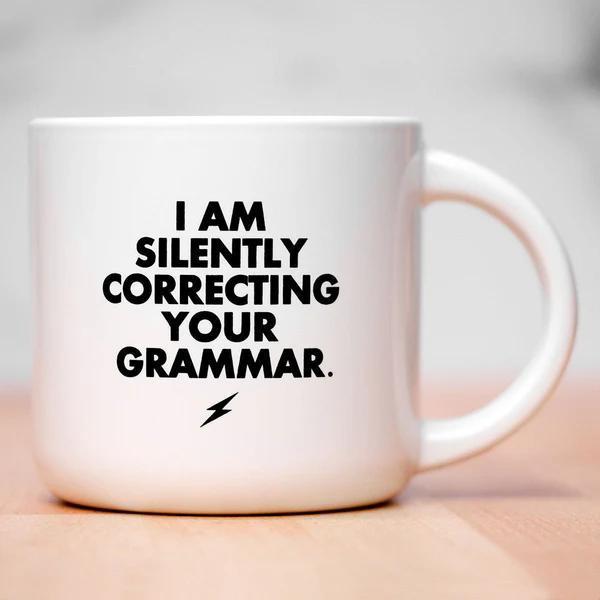 Silently Correcting Your Grammar Mug