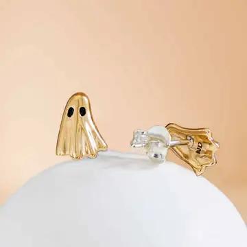 Bronze Ghost Stud Earrings