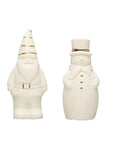 Santa and Snowman Salt and Pepper Shaker Set