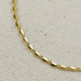 18k Gold Filled 3mm Fancy Chain Necklace