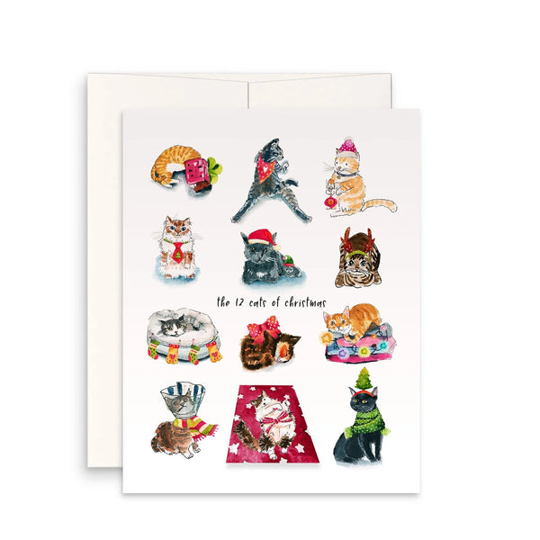 12 Cats of Holiday Christmas Card