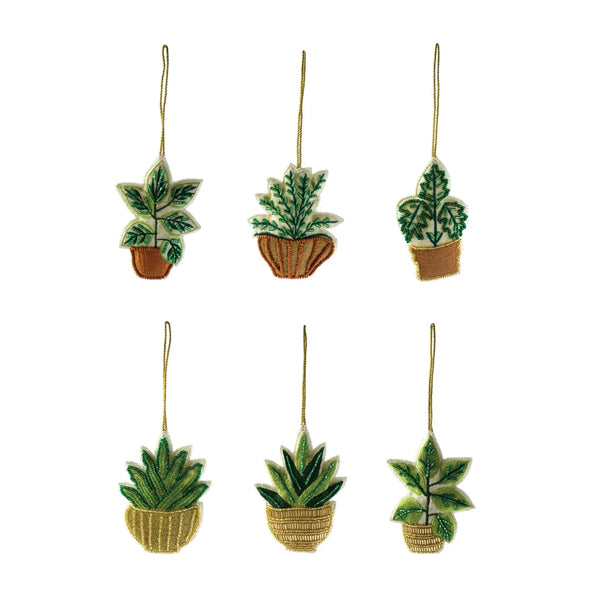 Cotton Potted Plant Ornament