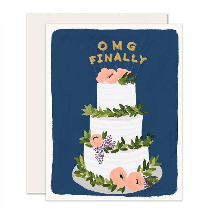 OMG Finally Wedding Card