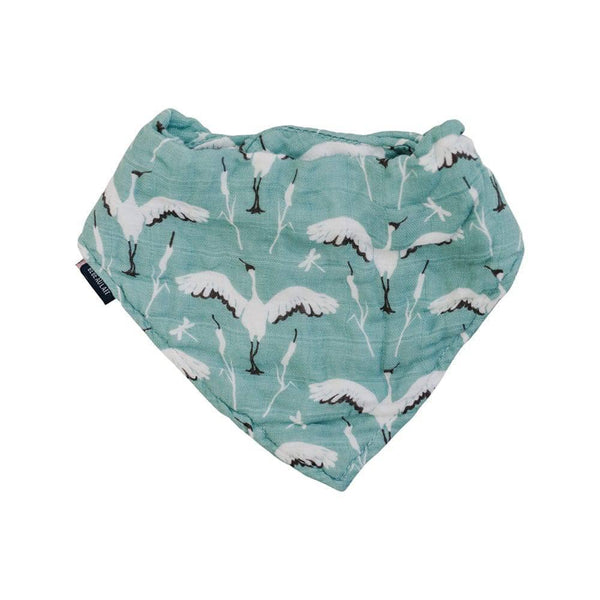 Crane Muslin Bandana Bib