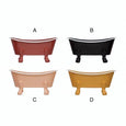 White Rim Tub Soap Dish (4 Colors to Choose From!)